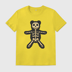 Футболка хлопковая мужская Dead bear, цвет: желтый