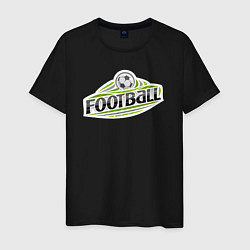 Футболка хлопковая мужская Football sport, цвет: черный