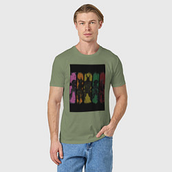 Футболка хлопковая мужская Моя геройская академия Всемогущий Отяко Урарака, цвет: авокадо — фото 2