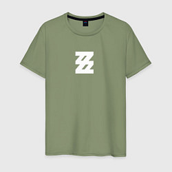 Футболка хлопковая мужская Zenless Zone Zero logotype, цвет: авокадо