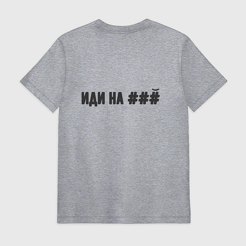 Мужская футболка Иди на / Меланж – фото 2