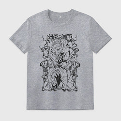 Футболка хлопковая мужская Магическая битва Сукуна Денджи расширение простран, цвет: меланж