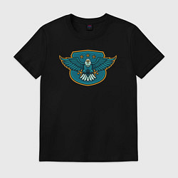 Футболка хлопковая мужская Eagle stars, цвет: черный