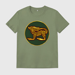 Футболка хлопковая мужская Эбданы из Total War: Attila, цвет: авокадо