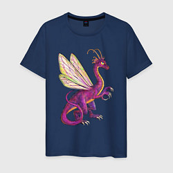 Футболка хлопковая мужская HOMM3 Faerie Dragon, цвет: тёмно-синий