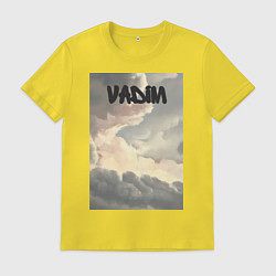 Футболка хлопковая мужская Vadim, цвет: желтый