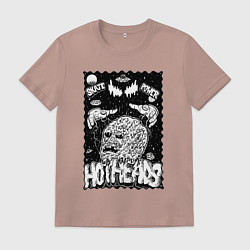 Футболка хлопковая мужская Горячие головы, цвет: пыльно-розовый