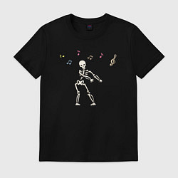 Футболка хлопковая мужская Dancing death, цвет: черный
