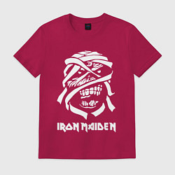 Футболка хлопковая мужская Eddie Iron Maiden, цвет: маджента