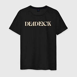 Футболка хлопковая мужская Deadlock logotype, цвет: черный