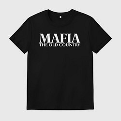 Футболка хлопковая мужская Mafia the old country logo, цвет: черный