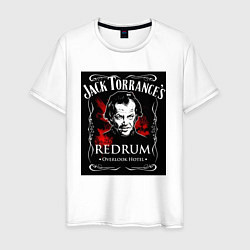 Футболка хлопковая мужская Jack Torrance, цвет: белый