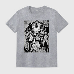 Футболка хлопковая мужская Ван-Пис мугивары вано, цвет: меланж