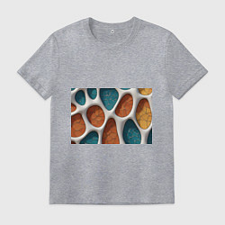 Футболка хлопковая мужская Вдохновлено Антонио Гауди, цвет: меланж