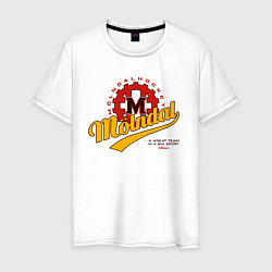 Футболка хлопковая мужская Molndal hockey, цвет: белый