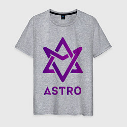 Футболка хлопковая мужская Звезда Astro, цвет: меланж
