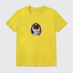 Футболка хлопковая мужская Grand Theft Auto, цвет: желтый