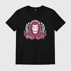 Футболка хлопковая мужская Money heist bad ass, цвет: черный