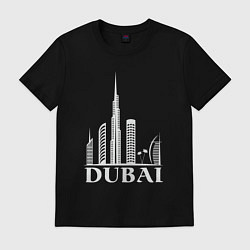 Футболка хлопковая мужская City - Dubai, цвет: черный