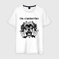 Футболка хлопковая мужская The Cranberries - rock dog, цвет: белый