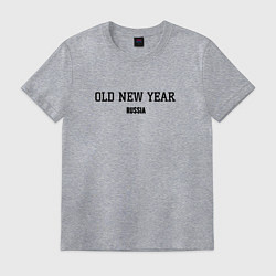 Футболка хлопковая мужская Old new year, цвет: меланж