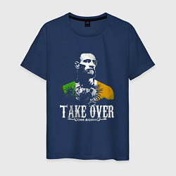 Футболка хлопковая мужская Conor take over, цвет: тёмно-синий
