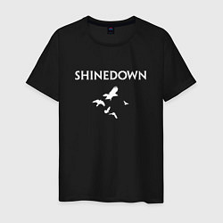 Футболка хлопковая мужская Shinedown - logo, цвет: черный