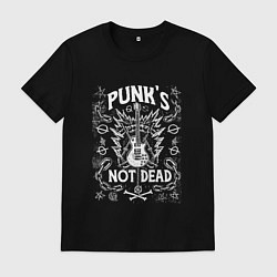 Футболка хлопковая мужская Вечный бунт, цвет: черный