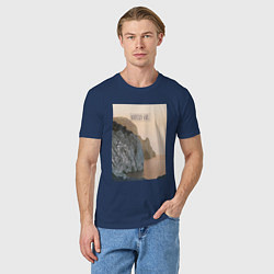 Футболка хлопковая мужская Горная душа, цвет: тёмно-синий — фото 2