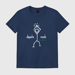 Футболка хлопковая мужская Depeche Mode - Exciter merch, цвет: тёмно-синий