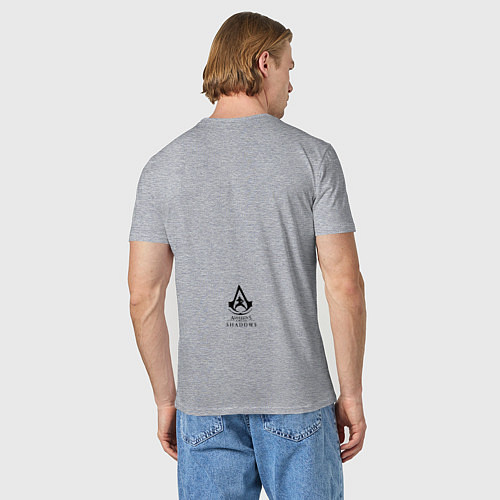 Мужская футболка Assassins in Japan / Меланж – фото 4
