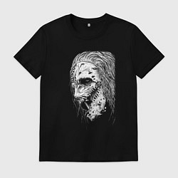 Футболка хлопковая мужская Слипкнот кори тейлор, цвет: черный