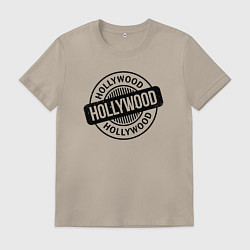 Футболка хлопковая мужская Hollywood vibe, цвет: миндальный