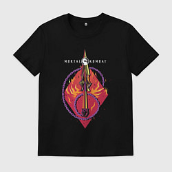 Футболка хлопковая мужская Mortal Kombat game, цвет: черный