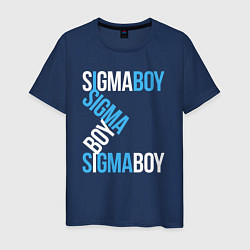 Футболка хлопковая мужская Sigma boy, цвет: тёмно-синий