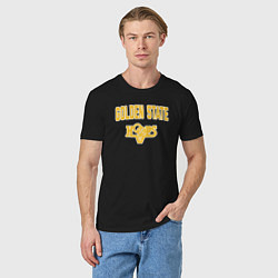 Футболка хлопковая мужская Golden State hoops, цвет: черный — фото 2