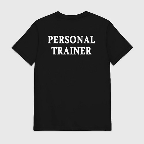 Мужская футболка Персональный тренер / Черный – фото 2