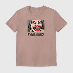 Футболка хлопковая мужская Smileback, цвет: пыльно-розовый