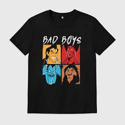 Футболка хлопковая мужская Bad boys, цвет: черный