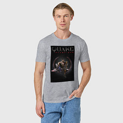 Футболка хлопковая мужская Quake champions Anarki, цвет: меланж — фото 2