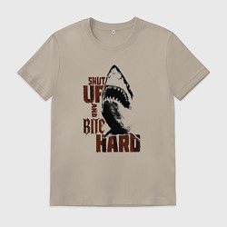 Футболка хлопковая мужская Shark threshold, цвет: миндальный