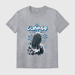Футболка хлопковая мужская Glimse,Y2K стиль, цвет: меланж