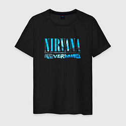 Футболка хлопковая мужская Nevermind nirvana rock, цвет: черный