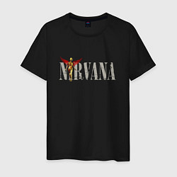 Футболка хлопковая мужская Nirvana rock in utero, цвет: черный