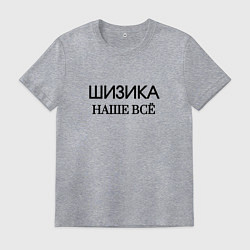 Футболка хлопковая мужская Шизика, цвет: меланж