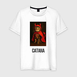 Футболка хлопковая мужская Catana, цвет: белый