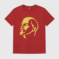 Футболка хлопковая мужская USSR Lenin, цвет: красный