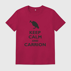 Футболка хлопковая мужская Carrion, цвет: маджента