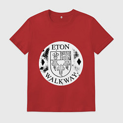 Футболка хлопковая мужская Путешествия Итон, цвет: красный