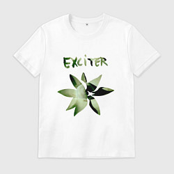 Футболка хлопковая мужская Depeche Mode - Exciter Flower, цвет: белый